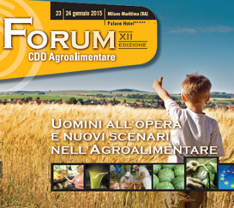 FORUM CDO AGROALIMENTARE 23,24 GENNAIO 2015 - APERTURA ISCRIZIONI