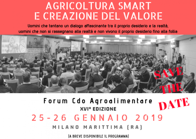 SAVE THE DATE FORUM CDO AGROALIMENTARE - 25 26 GENNAIO 2019