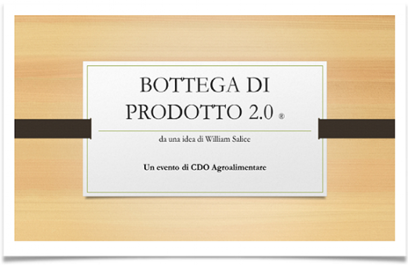 BOTTEGA DI PRODOTTO 2019 - APERTE LE CANDIDATURE 