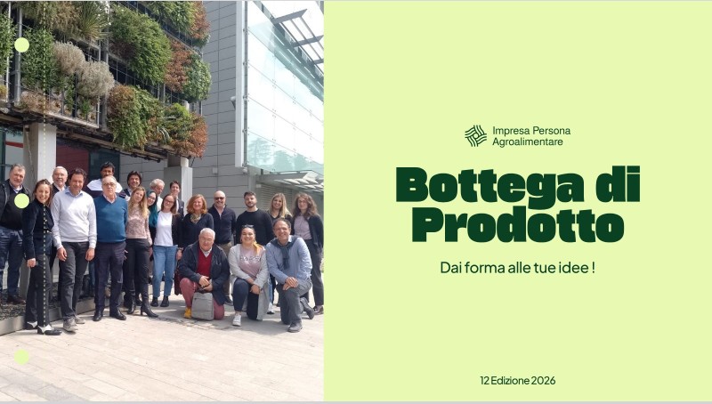 BOTTEGA DI PRODOTTO 2026 -APERTE LE CANDIDATURE