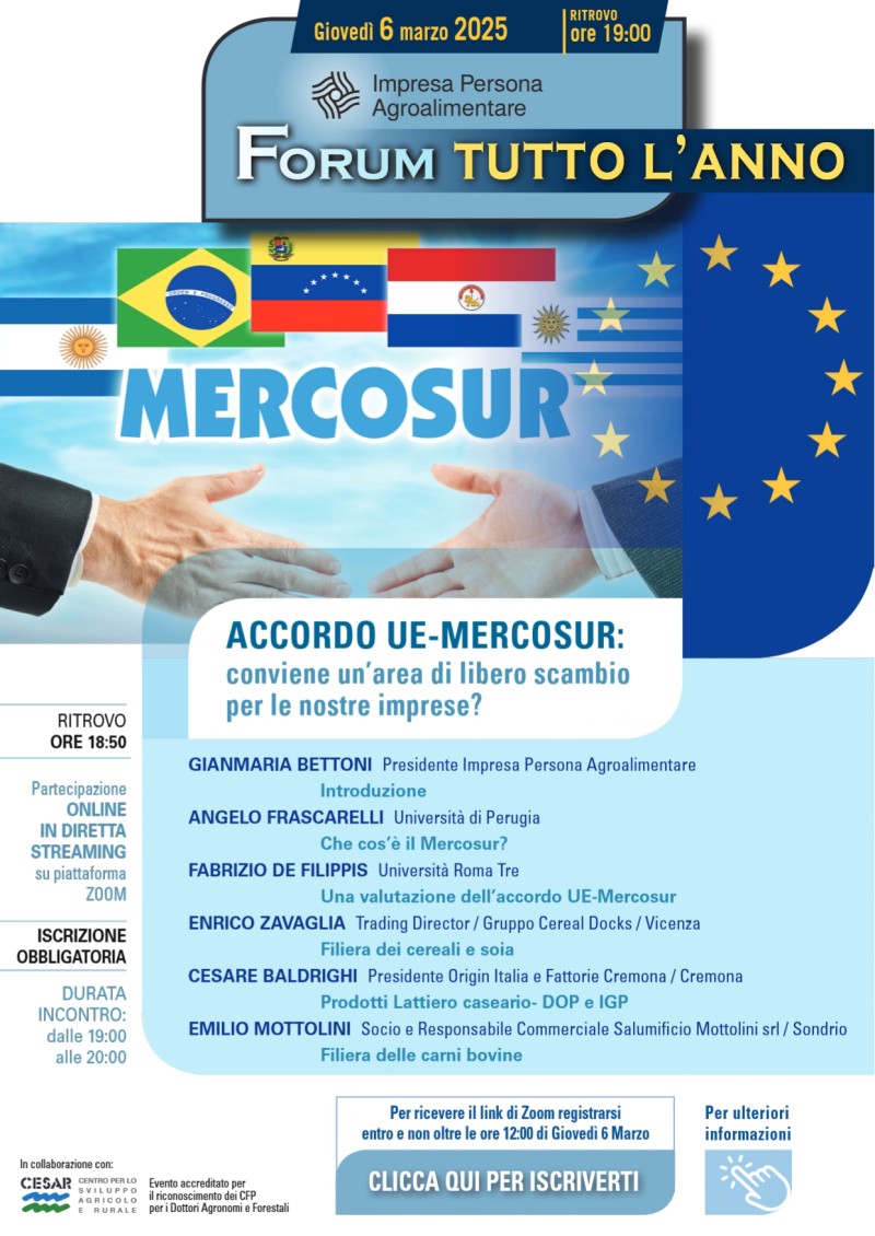FORUM TUTTO L'ANNO- 6 MARZO ORE 19.00
