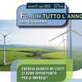 Forum tutto l'anno 21 luglio ore 19:00 - "Energia quanto mi costi! Ci sono opportunità per le imprese?"