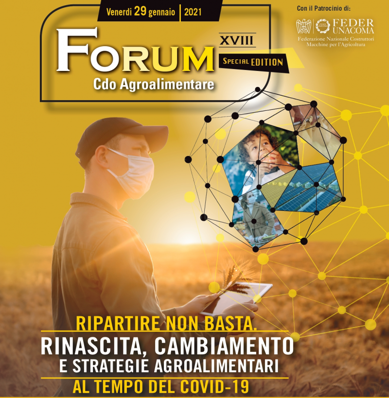XVIII° Forum Cdo Agroalimentare - Venerdì 29 gennaio 2021 Apertura iscrizioni